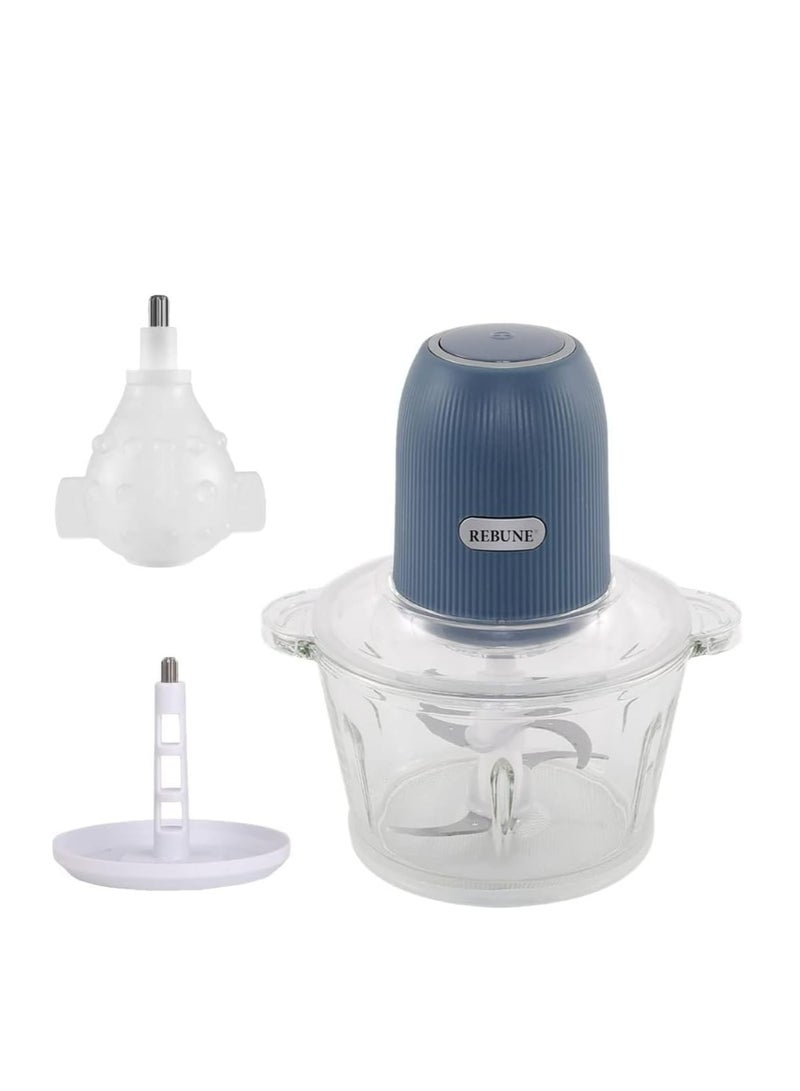 ريبون فرامة خضروات  بحوض زجاج 2 L 350 W RE-2-101BL  - Image 1