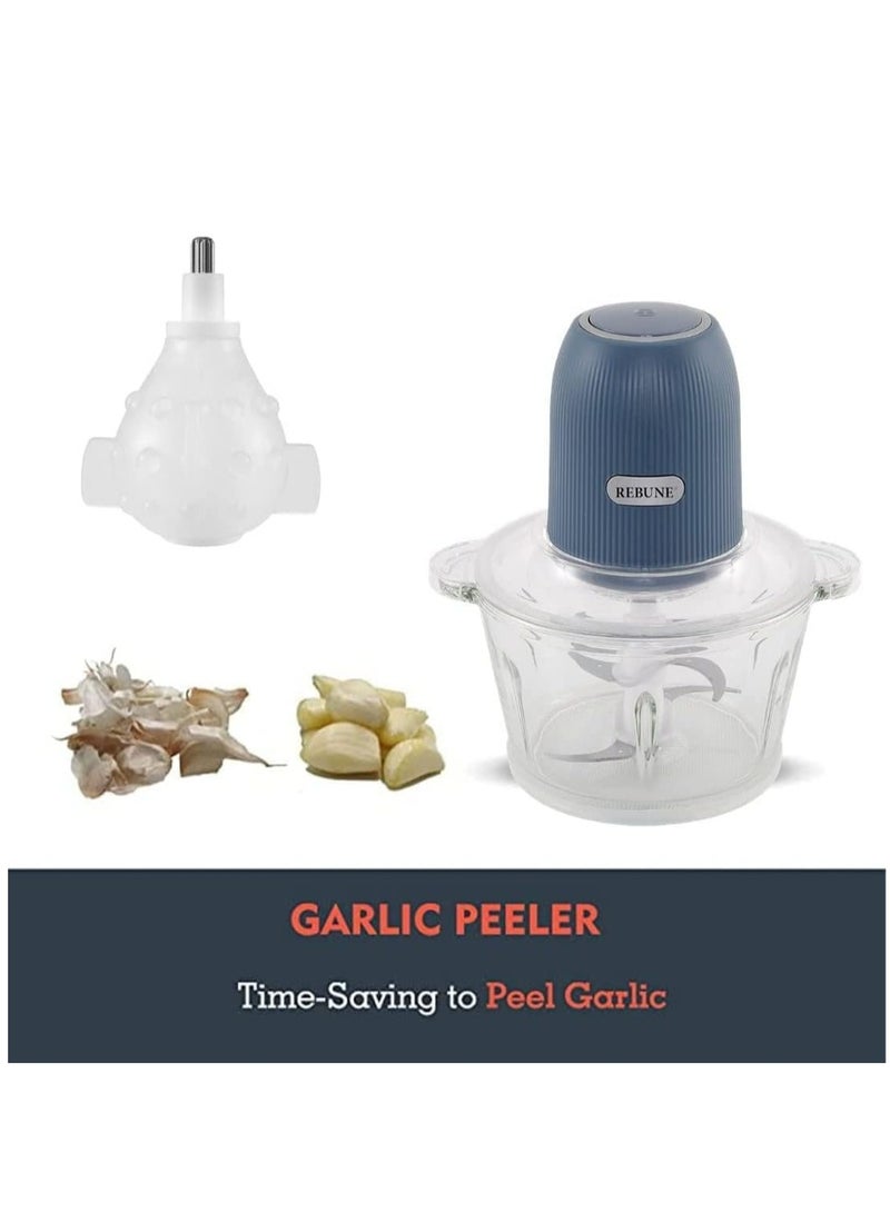 ريبون فرامة خضروات  بحوض زجاج 2 L 350 W RE-2-101BL  - Image 3
