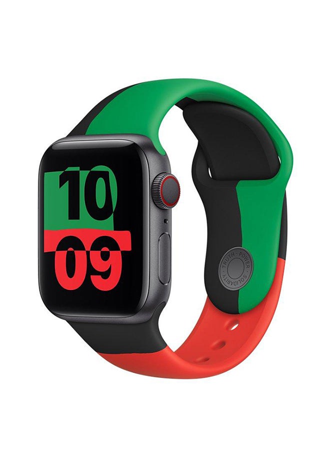 Apple - Replacement Sport Band For Apple Watch 40mm Black - Image 1