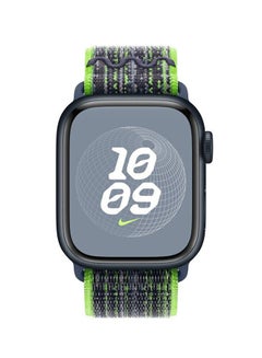Apple Replacement Nike Sport Band For Apple Watch 45mm Bright Green/Blue  - Image 3