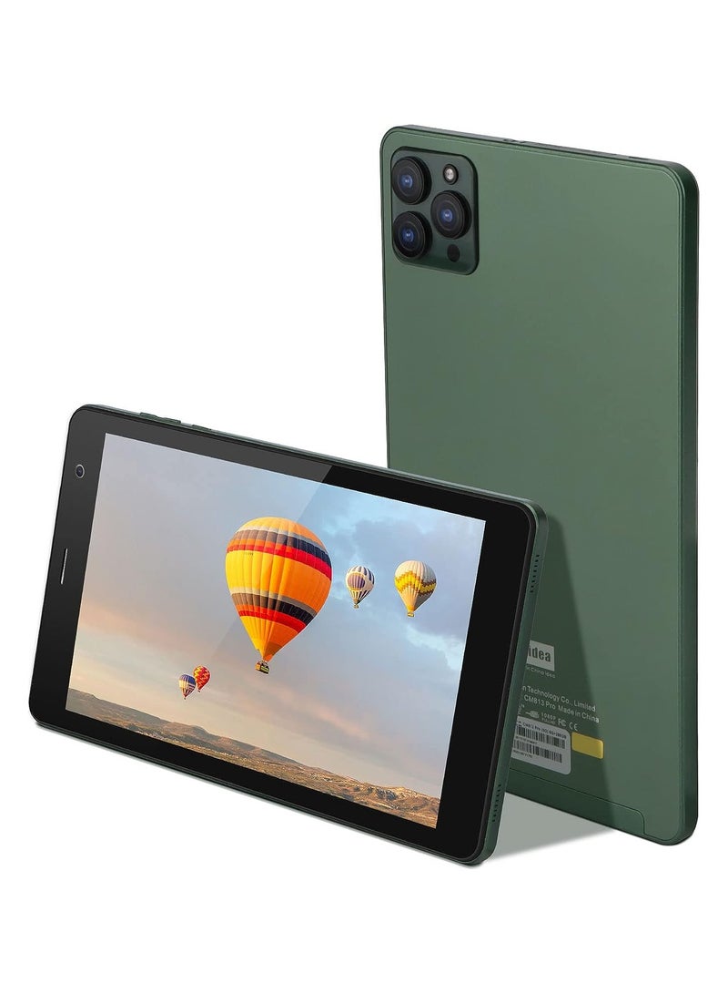 سي آيديا - CM513 Pro Android جهاز لوحي ذكي بشريحتي اتصال وذاكرة وصول عشوائي 6 جيجابايت وذاكرة داخلية 256 جيجابايت ويدعم تقنية 5G LTE باللون الأخضر مع لوحة مفاتيح بلوتوث - Image 1