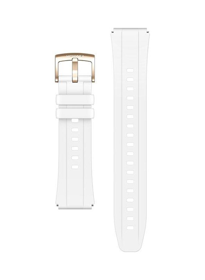 هواوي Replacement Fluororubber Strap For Huawei GT4 41mm White - Image 1