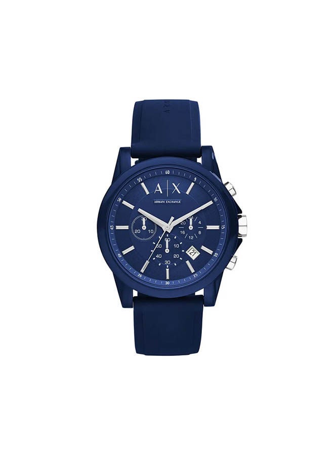 Armani Exchange - Men's Rubber Chronograph Watch AX1327 - Image 1