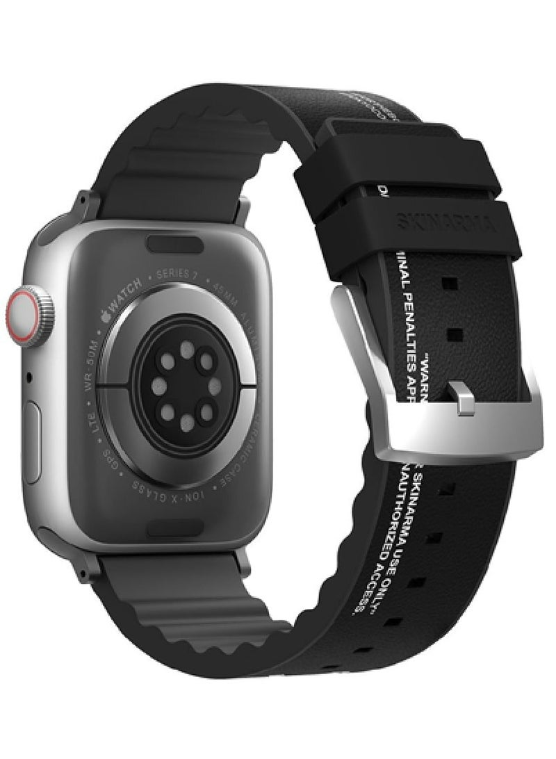 Skinarma - Taihi Sora Apple Watch Strap 45 | 44 | 42Mm For Apple Watch 8 / 7 (45Mm) SE/6/5/4 (44Mm) 3 (42Mm) Black - Image 1