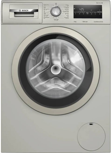 السلسلة 4، غسالة، تحميل أمامي، 8 كجم، 1400 دورة في الدقيقة، 8 kg 2300 W WAN282X1EG إينوكس الفضي