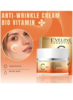 Sensation Cream Anti-Wrinkle- With Bio Vitamin C- Collagen Production- Brightening Effect- Improved Skin Texture- For 40 Years+ - Day And Night Cream 50 mlml - pnsku/N70025637V/45/_/1700548394/9905e73e-566e-4ea0-9eb5-acfc78b43a99