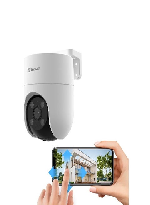 كاميرا EZVIZ H8C لاسلكية عالية الدقة للأمن المنزلي الذكي والخارجي PT ملونة ليلية 2 ميجابكسل