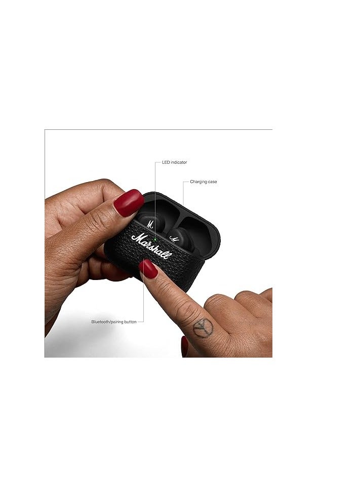 مارشال Motif II ANC True Wireless Active Noise Cancelling Bluetooth Headphones Black - Image 3