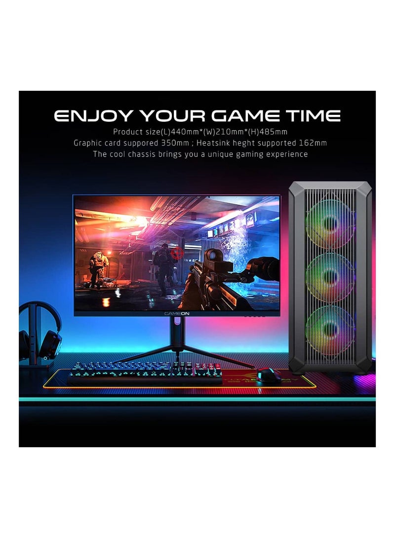 GameOn TRIDENT II S-Series Mid Tower Gaming Case  - Image 2