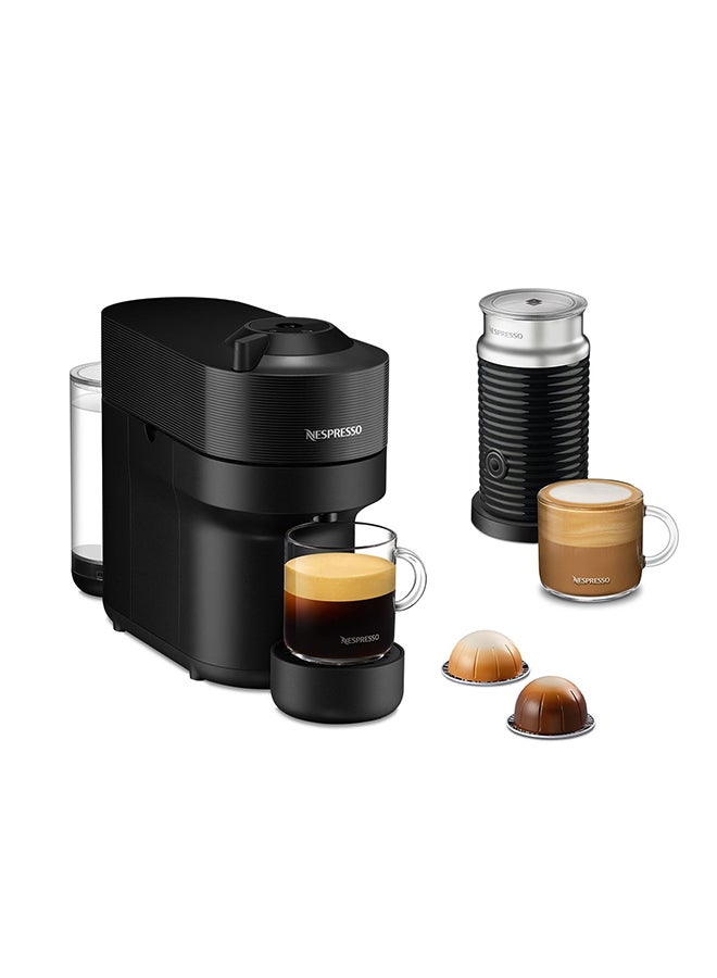 Nespresso - Vertuo Next Coffee Machine With Aerocino 3 Milk Frother 0.56 L 1260 W GDV2-GB-BK-NE+3694BK Black - Image 1