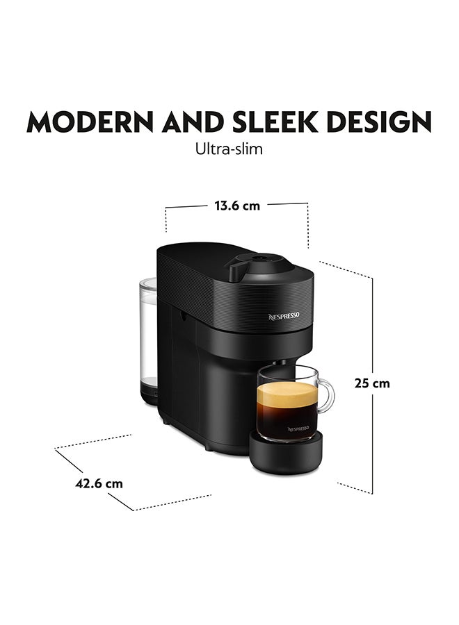 Nespresso - Vertuo Next Coffee Machine With Aerocino 3 Milk Frother 0.56 L 1260 W GDV2-GB-BK-NE+3694BK Black - Image 1