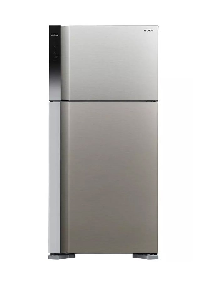 HITACHI Refrigerator 14.3Cu.ft, Freezer 5.1Cu.ft, Inverter 405 L R-V700P57K-1 Brilliant Silver - Image 1