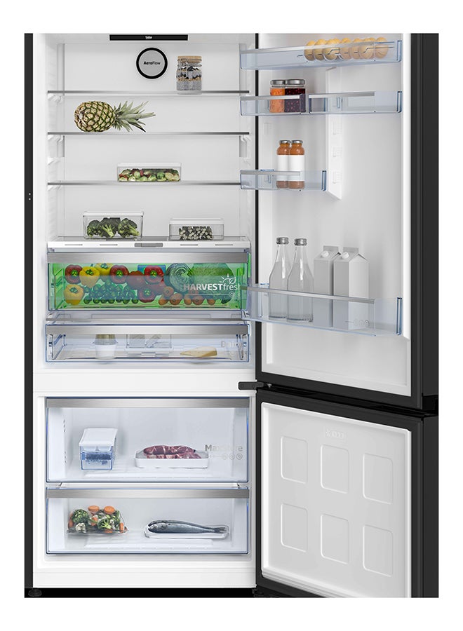 بيكو Refrigerator - Door, 509 Liters - No Frost- Digital Touch Screen- Inverter- Aeroflo- Combi RCNE590E35ZB black  - Image 2
