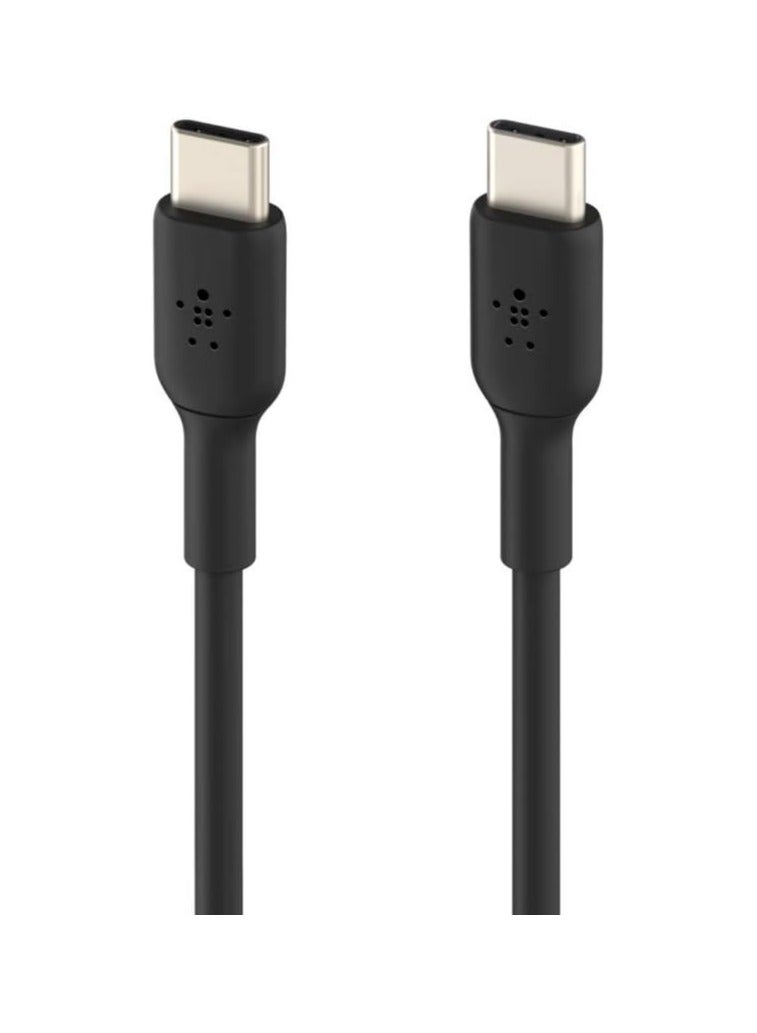 belkin - BoostCharge USB-C To USB-C Fast Charger Cable For iPhone 15, Samsung Galaxy S23, S22, Google Pixel, iPad, MacBook, Nintendo Switch And More - 2M Black - Image 1