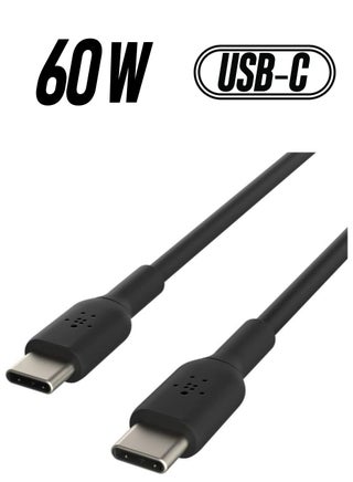 كابل شاحن سريع BoostCharge USB-C إلى USB-C لهواتف iPhone 15 وSamsung Galaxy S23 وS22 وGoogle Pixel وiPad وMacBook وNintendo Switch والمزيد - 2 متر أسود - pnsku/N70025802V/45/_/1738232902/5951fe56-bf7c-4d6c-89c5-c2563bf7acc8