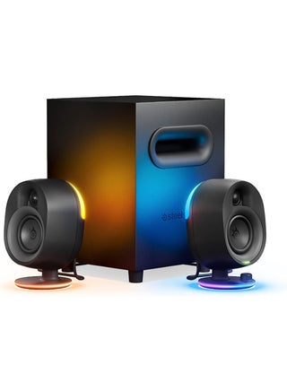 Arena 7 - Illuminated 2.1 Gaming Speakers – 2-Way Speaker Design – Powerful Bass, Subwoofer – USB, Aux, Optical, Wired – Bluetooth – PC, PlayStation, Mobile, Mac - UK Plug - pnsku/N70025815V/45/_/1728615458/a7bb6f70-5941-43c8-bf0a-5f16e184330d