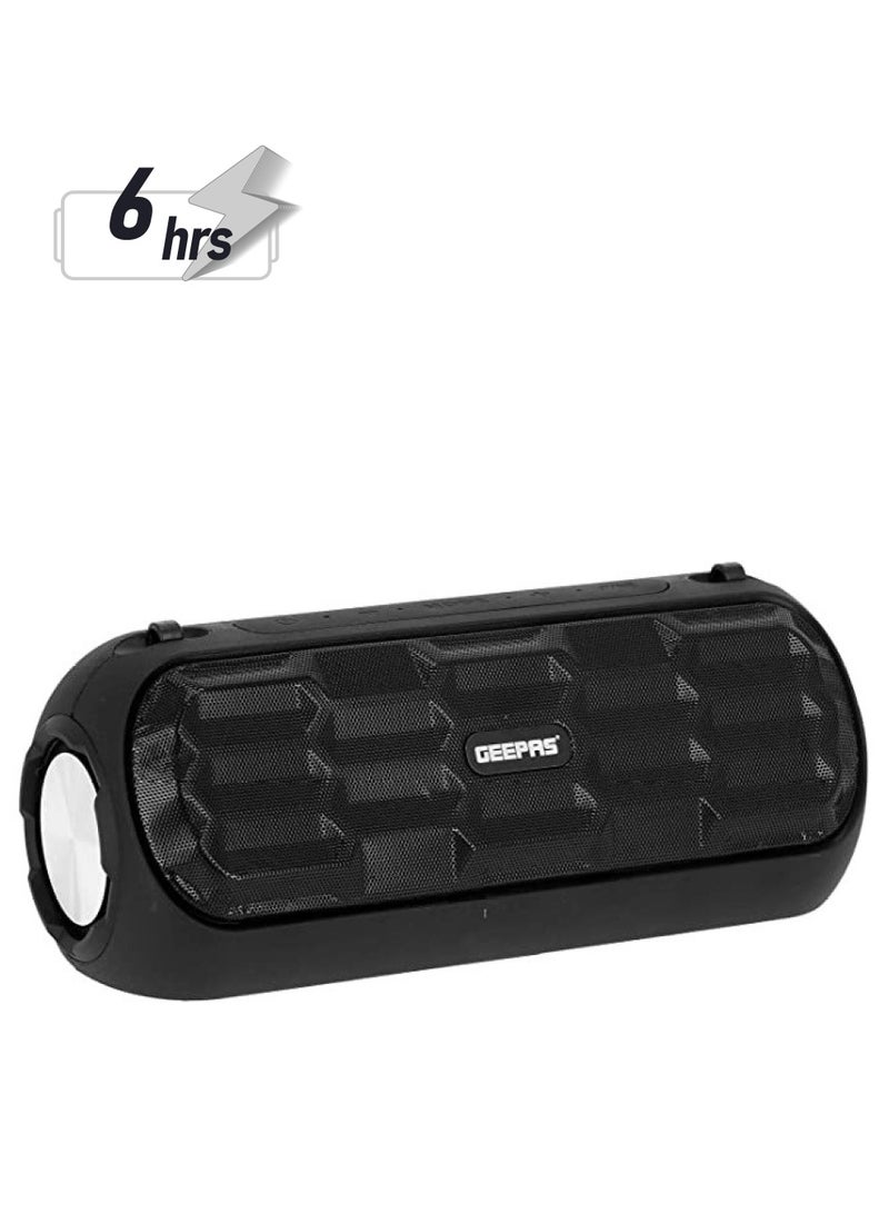 GEEPAS Rechargeable Bluetooth Speaker GMS11143UK Black