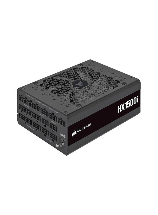 CORSAIR HX1500i ATX Power Supply, 1500W, 80 PLUS Platinum Efficiency, Fully Modular, ATX 3.1 & PCIe 5.1 Certified, Zero RPM Mode, Fluid Dynamic Bearing | CP-9020261-UK Black  - Image 2