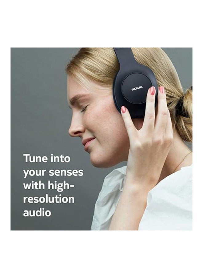 NOKIA - E1200 Essential Wireless Headphones, On-Ear Headphones with Foldable Headband, Bluetooth 5.0 Compatible, 40Hrs Wireless Playtime Black - Image 1