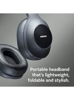 NOKIA E1200 Essential Wireless Headphones, On-Ear Headphones with Foldable Headband, Bluetooth 5.0 Compatible, 40Hrs Wireless Playtime Black  - Image 5