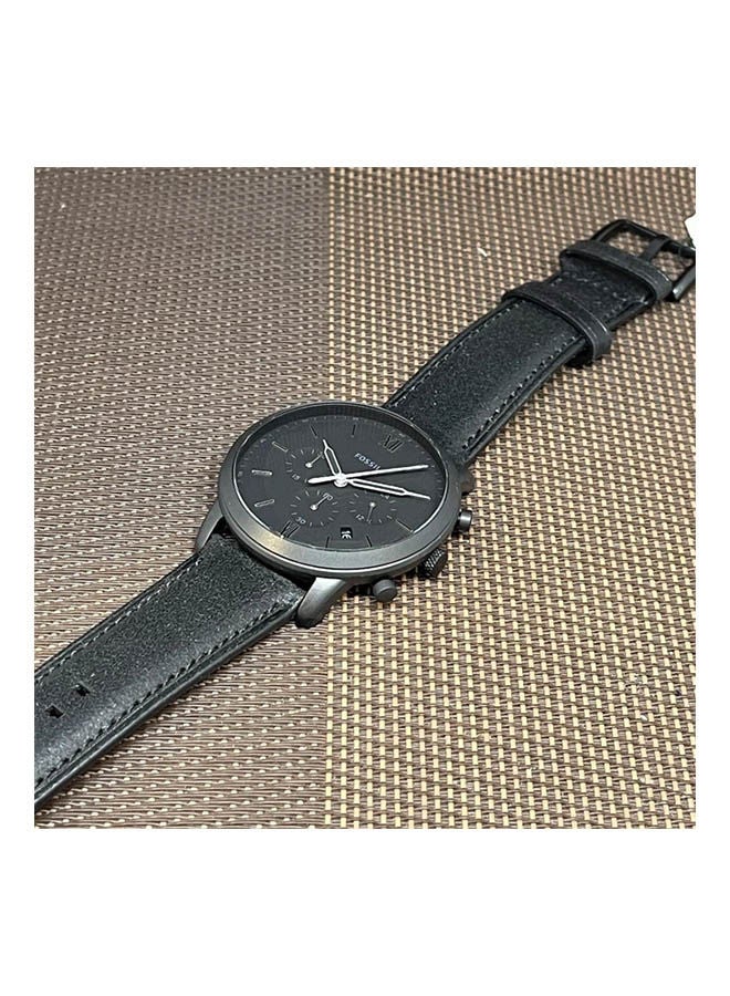 FOSSIL - Men's Leather Chronograph Watch FS5503 - Image 1