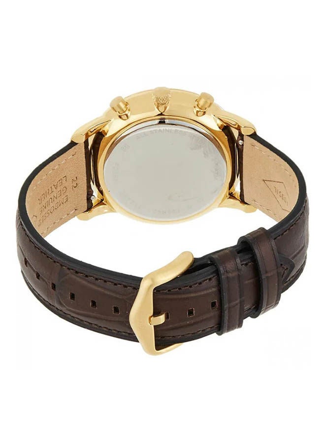 FOSSIL - Men's Leather Chronograph Watch FS5942 - Image 1