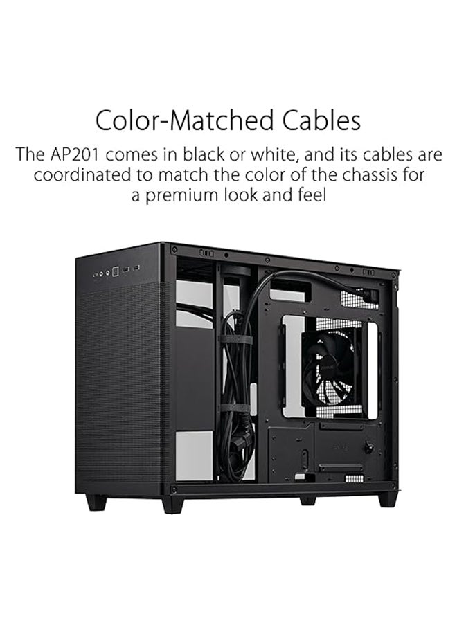 ASUS AP201 PRIME CASE TG Mini Tower Black - Image 3