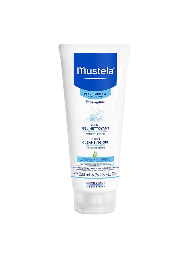 Mustela 2In1 Baby Hair And Body Cleansing Gel- 200Ml - Image 1