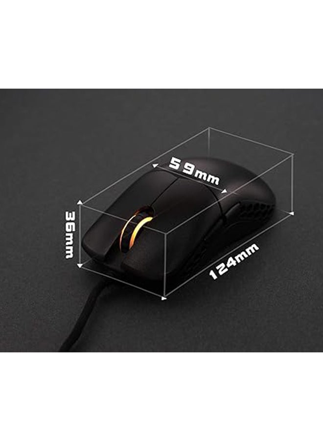 Ducky RGB Ultra-Lightweight Wired Gaming Mouse, PixArt PMW3389 Sensor, 16000 DPI, 7 Buttons, Huano Switches, 65g, Ambidextrous, Adjustable Polling Rate & LOD, PTFE Feet, Paracord Cable, DMFE20O-OAAPA7B Black  - Image 4