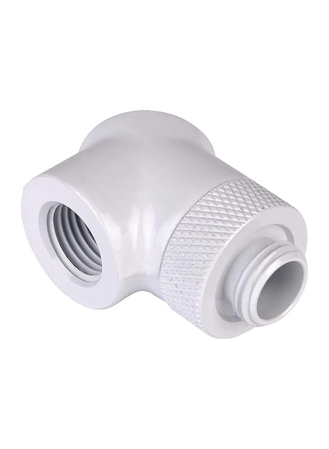 Thermaltake Pacific Diy Lcs G1/4 90 Degree Adapter Fitting, White - 2 Pack White - Image 1