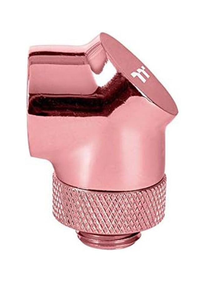 Thermaltake CL-W269-CU00RG-A Thermaltake Pacific G1/4 90 Degree Adapter - Rose Gold/DIY LCS/Fitting Rose Gold  - Image 1