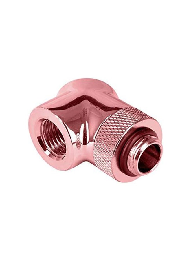 Thermaltake CL-W269-CU00RG-A Thermaltake Pacific G1/4 90 Degree Adapter - Rose Gold/DIY LCS/Fitting Rose Gold  - Image 2