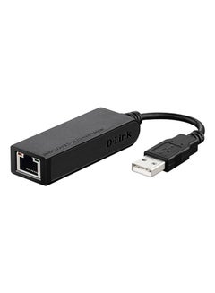 D-Link DUB-E100 High-Speed USB 2.0 Fast Ethernet 10/100 Mbit/s Ethernet Adapter Black  - Image 1