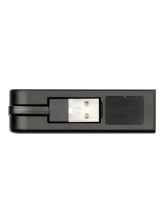 D-Link DUB-E100 High-Speed USB 2.0 Fast Ethernet 10/100 Mbit/s Ethernet Adapter Black  - Image 3