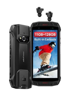 Armor 15 Dual SIM Black 6GB RAM 128GB Ruggedphone Built In TWS Earbuds  4G - KSA Version