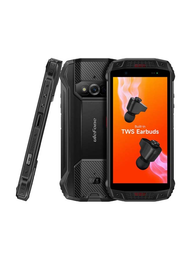 Ulefone - Armor 15 Dual SIM Black 6GB RAM 128GB Ruggedphone Built In TWS Earbuds  4G - KSA Version - Image 1