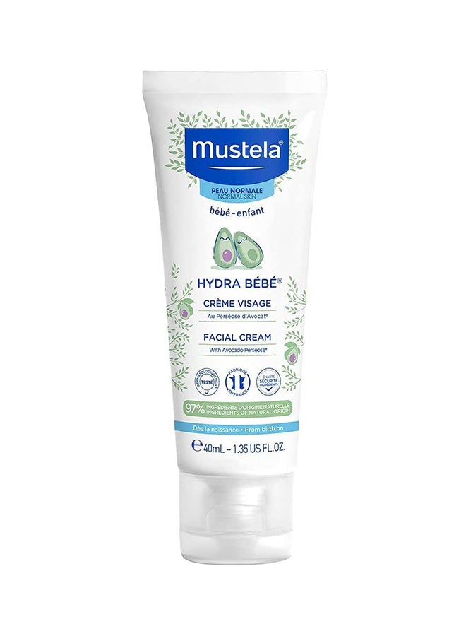 Mustela Hydra Bebe Facial Cream- 40Ml  - Image 1