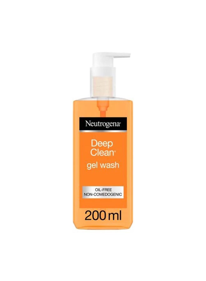 Neutrogena - Neutrogena Face Wash Deep Clean Gel Multicolour 200ml - Image 1