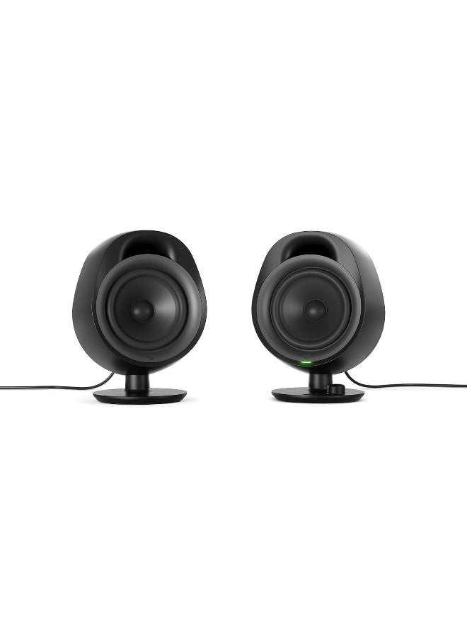 steelseries Arena 3 - Full-Range 2.0 Gaming Speakers – Immersive Audio – On-Speaker Controls – 4" Speaker Drivers – Wired And Bluetooth – 3.5mm Aux – PC, Mac Mobile – UK Plug Black - Image 1