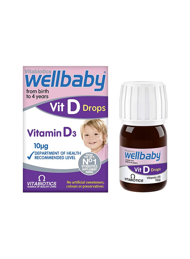 فيتابيوتيكس قطرات فيتامين د من ويل بيبي - 30 مل - Image 1