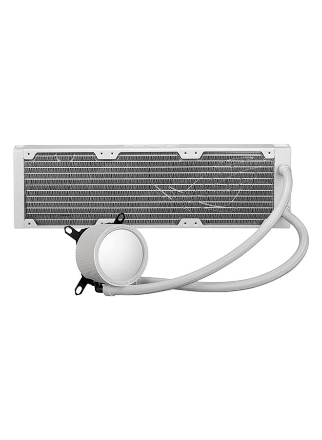 أسوس مبرد وحدة المعالجة المركزية السائل ROG Ryuo III 360 AIO، مضخة Asetek من الجيل الثامن، LED Matrix LED، سرعة 2200 دورة في الدقيقة 3 × مروحة، سرعة مضخة 2600 دورة في الدقيقة باللون الأبيض - Image 2