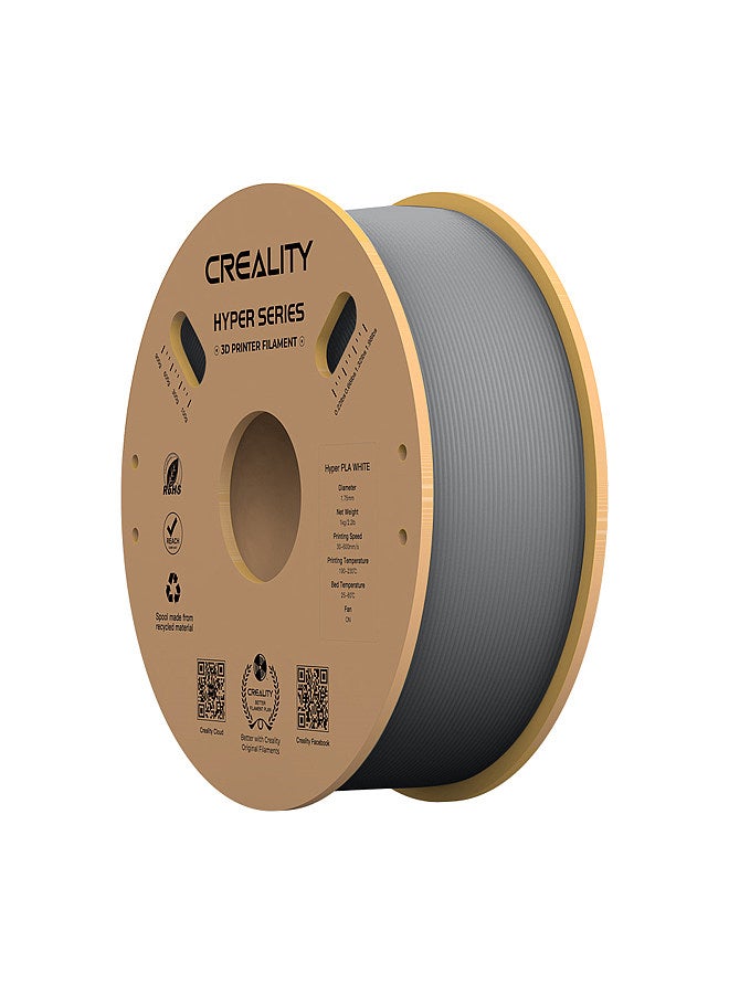 Creality 3D Hyper PLA  Filament 1.75mm High Fluidity High Speed 3D Printing Material Stable Extrusion Spool Dimensional 1KG(2.2lb) Accuracy +/-0.03mm Standard 1 Roll - Grey Grey - Image 5