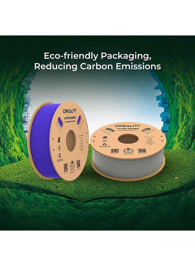 Creality 3D Hyper PLA  Filament 1.75mm High Fluidity High Speed 3D Printing Material Stable Extrusion Spool Dimensional 1KG(2.2lb) Accuracy +/-0.03mm Standard 1 Roll - Grey Grey - Image 4