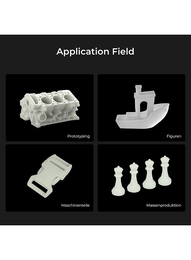 Creality 3D Hyper PLA  Filament 1.75mm High Fluidity High Speed 3D Printing Material Stable Extrusion Spool Dimensional 1KG(2.2lb) Accuracy +/-0.03mm Standard 1 Roll - Grey Grey - Image 2