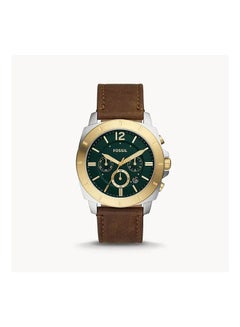 Men's Leather Chronograph Watch BQ2730