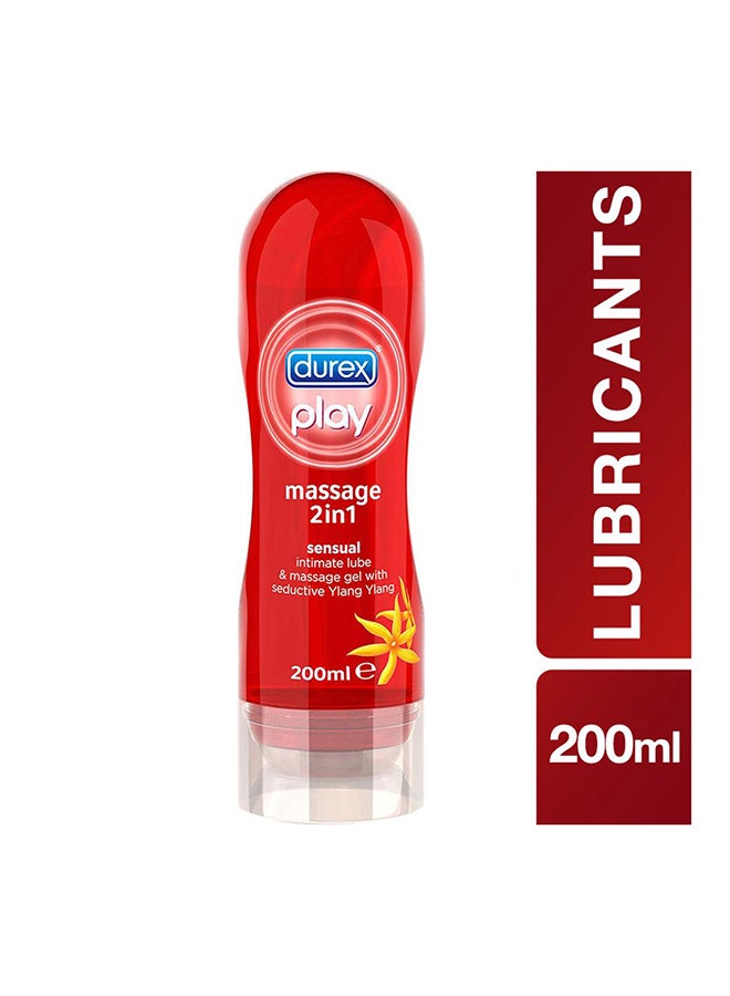 Durex Durexplay Massage 2 In1 Sensual Lubricant Gel-200Ml  - Image 1