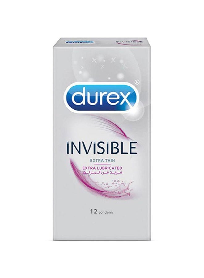 Durex Invisible Extra Lubricated Condoms- 12 Pack - Image 2