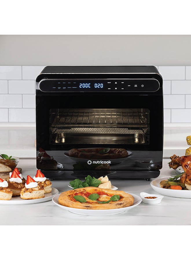 nutricook - Steam Air Fryer Oven 11 In 1 Functions Steam Convection Real Steam Technology 24 L 1600 W ST01 Black - Image 1