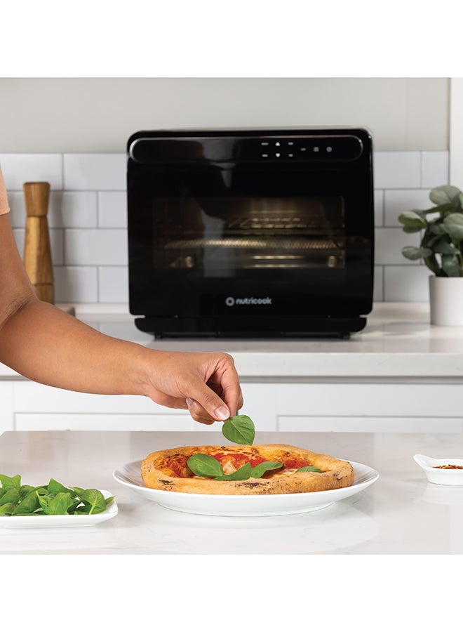 nutricook - Steam Air Fryer Oven 11 In 1 Functions Steam Convection Real Steam Technology 24 L 1600 W ST01 Black - Image 1