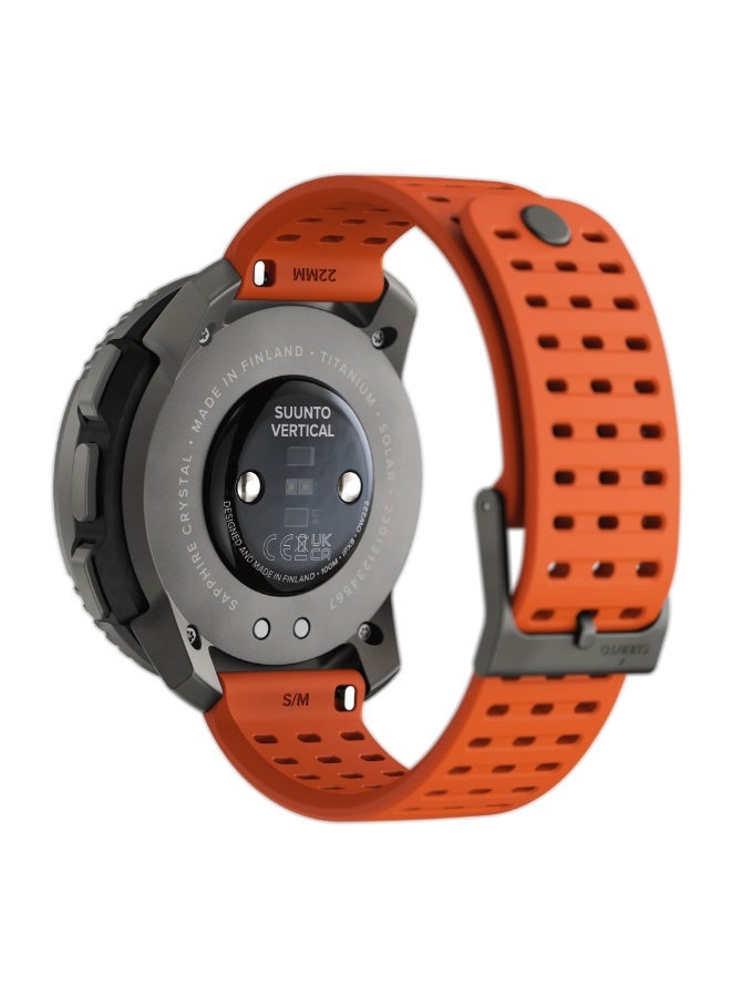 Suunto Vertical Titanium Solar Adventure Watch Solar Charging, Outdoor Offline Maps, Storm Alarm, Weather Forecast, Dual-band GPS/GNSS, Heart Rate, 95+ Sports Mode, Made In Finland Canyon - Image 2